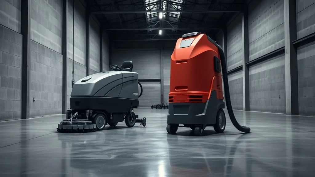 Professional heavy duty floor scrubber machine and industria